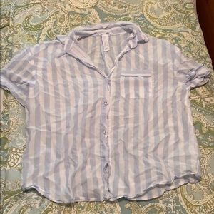 Stars Above Shimmer PJ Top Size Small